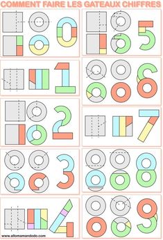 an image of different numbers and shapes