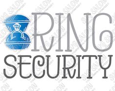 the ring security logo is shown in grey and blue