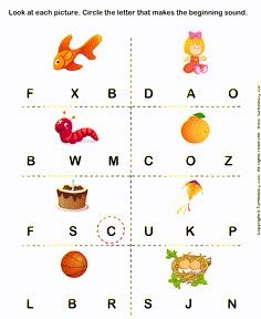 the letter sounds worksheet for children to learn how to read and practice letters