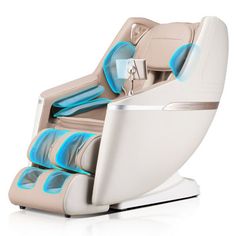 This massage chair provides you with a comprehensive massage experience through advanced 3D robot technology, SL track, automatic shape detection, APP control and other functions. Whether it's for daily relaxation or deep massage, this massage chair is ideal for you. Inbox Zero | Inbox Zero SL Zero Gravity Massage Full Body Chair w / Voice Control Shiatsu Recline brown in Beige+Gold | 43.3" H X 57.8" W X 29.5" D | Wayfair Shiatsu Massage Chair, 3d Robot, Deep Massage, Robot Technology, Massage Chairs, Shiatsu Massage, Metallic Flats, Therapeutic Massage, Body Scanning