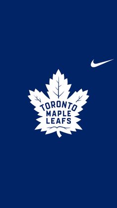 the toronto maple leafs logo on a blue background