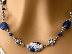 Sodalite Royal Blue Necklace Stone Jewelry with by mwhitejewelry, $38.50 Royal Blue Necklace, Royal Blue Jewelry, Necklace Blue Stone, Sodalite Necklace, Blue Stone Necklace, Necklace Stone, Necklace Gemstone, Necklace Blue, Blue Jewelry