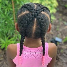 Simple Braids For Kids, Hairstyles For Little Black Girls Easy, Kiddie Hairstyles, Black Baby Girl Hairstyles, Baby Girl Hairstyles Curly, Cute Toddler Hairstyles, Lil Girl Hairstyles, Kids Curly Hairstyles, Toddler Hairstyles Girl