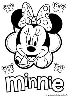 minnie mouse coloring pages for kids