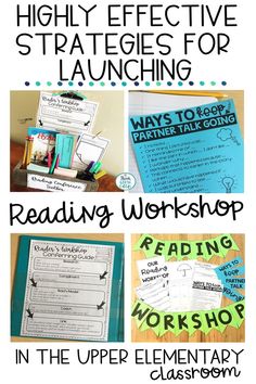 three different ways to teach reading and writing in the upper elementary classroom with text that reads,