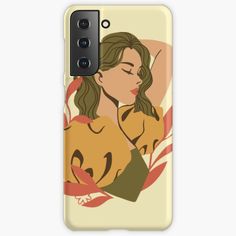 a woman with her eyes closed samsung snap case