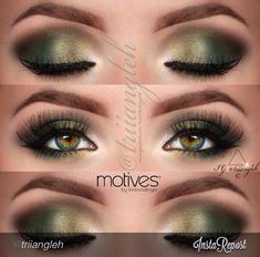 Hazel Green Eyes, Green Smokey Eye, Hazel Eye Makeup, Makeup For Hazel Eyes, Smokey Eye Makeup Tutorial, Best Eyeshadow, Smink Inspiration, Green Makeup, Makijaż Smokey Eye