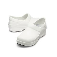 Crocs Women’s Slip Resistant Size 9 Neria Pro Ii Clogs, Nurse Shoes, Work Shoes Slip-resistant Synthetic Clogs With Round Toe, Non-slip Round Toe Functional Clogs, Functional Non-slip Clogs With Round Toe, White Closed Toe Clogs With Arch Support, White Synthetic Clogs, White Synthetic Functional Clogs, Functional Non-slip Round Toe Clogs, White Slip-resistant Round Toe Clogs, Functional Closed Toe Synthetic Clogs