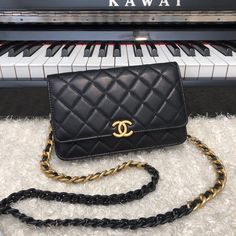 ChanelOriginal Small Classic Flap Bag Gold Hardware Black For Women Interior Textiles, Classic Flap Bag, Womens Handbags, Luxury Products, Chanel Bags, Sierra Leone, Classic Flap, Flap Bag, Bago