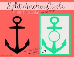 an anchor is shown with the words split anchor circle in green and white on pink