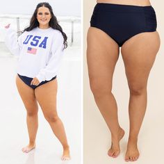 fb-feed Navy Bottoms For Beach Season Vacation, Sporty Navy Bottoms For Poolside, Stretch Navy Bottoms For Poolside, Navy Stretch Bottoms For Poolside, Cheap Nylon Swimwear With Built-in Bra, Full Coverage Nylon Swimwear With Built-in Bra, Navy Moisture-wicking Swim Bottoms, Swim Top, Swim Bottoms