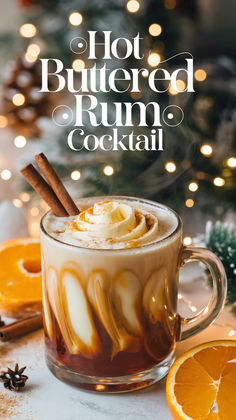 "Warm up your winter nights with this delightful Hot Buttered Rum cocktail  recipe! Perfect for holiday gatherings, this cozy drink blends spiced rum  with rich butter and warm spices, creating a comforting beverage that  embodies the spirit of the season. Discover the ultimate winter cocktails  and elevate your holiday drinks with this easy-to-make recipe. Ideal for  sipping by the fire, this Hot Buttered Rum is a must-try among spiced rum  recipes and cozy drink ideas!" Buttered Toffee Drink, Diy Spiced Rum, Holiday Hot Toddy, Crock Pot Cocktails, Hot Buttered Rum Batter Recipe, Hot Tea With Alcohol, Spiked Hot Drinks, Warm Christmas Drinks Alcohol, Winter Drink Ideas Alcohol