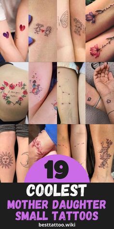 the top 10 coolest mother and daughter small tattoo designs for mom's day