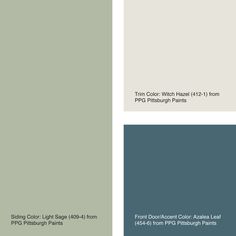 four different shades of gray, green and white with the same color scheme for each one