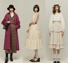 Kibbe Romantic, Fashion Makeup, Vintage Dresses, Lookbook, Fashion Outfits, Wardrobe, Hair, Clothes