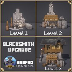 the screenshot shows how to use black smith upgrade for minecraft 1 4 2