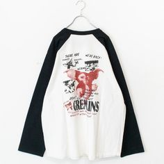 GREMLINS グレムリン コラージュ ラグラン ロンT WHITE – YOU ARE MY POISON We're Back, Long T, T Shirt, White