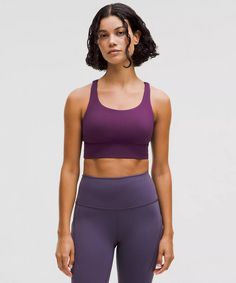 lululemon Energy Longline Bra *Medium Support, B–D Cups | Women's Bras | lululemon Longline Bra, Fitness Clothing, My Bag, Womens Bras, Long A Line, Workout Clothes, Lululemon Athletica, Sports Bra, Energy