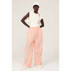 Pink nylon (100% Nylon). Pants. Pull on. 29" inseam. 15.5" rise. 22" leg opening. Imported. Nylon Pants, Rent The Runway, Weekend Style, Closet Designs, Blank Nyc, Fashion Games, Drawstring Waist, Parachute Pants, Pants