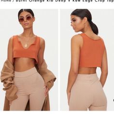 Available In Both Size 6 And Size 8 Nwt Trendy Orange Crop Top For Spring, Trendy Orange Crop Top For Fall, One Strap Top, Sequin Halter Top, Cold Shoulder Crop Top, Orange Crop Top, Black Blouse Women, High Neck Crop Top, Ruffle Crop Top