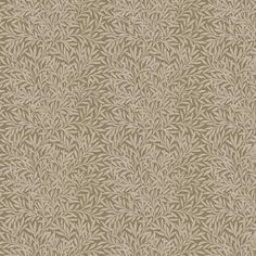 a brown and white wallpaper with leaves on it