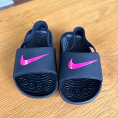 Nwot Nike Kawa Slide Sandals. Run Small. Excellent Condition Without Any Imperfections. Perfect For The Pool/Beach/Etc! Pool Beach, Sandals Flip Flops, Kids Nike, Nike Black, The Pool, Flip Flop Sandals, Slide Sandals, Black Nikes, Kids Shoes