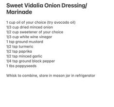 the instructions for how to make an avocado dressing recipe on a white background