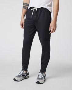 Our best-selling joggers get reinvented with added function on the Sunday Utility Jogger. This version of our classic bottoms features woven cargo pockets on the same 88% recycled performance stretch fabric you already love. | Vuori Sunday Utility Jogger Pants | Black | XL Vuori makes premium performance apparel inspired by the active Coastal California lifestyle; an integration of fitness, surf, sport, and art. Breaking down the boundaries of traditional activewear, we are a new perspective on Outdoor Athleisure Sweatpants With Cargo Pockets, Athleisure Sweatpants With Cargo Pockets For Outdoor, Athleisure Cargo Pants With Comfort Waistband For Outdoor, Outdoor Athleisure Cargo Pants With Comfort Waistband, Functional Cotton Joggers With Pockets, Functional Cotton Joggers With Side Pockets, Outdoor Tapered Leg Joggers With Cargo Pockets, Athleisure Sweatpants With Pockets, Sporty Relaxed Fit Activewear For Elevated Casual