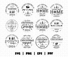 christmas svg files for cricut, silhouettes and other cutting machine designs