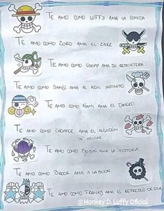 a hand drawn poster with some cartoon characters on it's back side and the words written in spanish