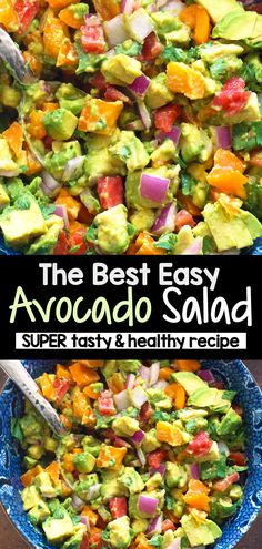 the best easy avocado salad super fast and healthy recipe