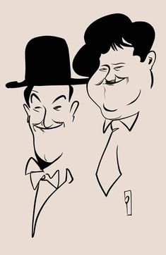 two men with hats and tails are smiling