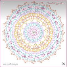 an image of a colorful circular design on a white background with pink and yellow accents