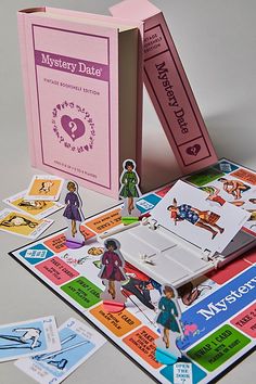 the mystery date board game is open and ready to play