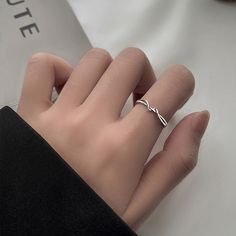 Color: White gold color Size: Adjustable Opening Style: Simple Trendy Rose Gold Rings, Trendy Rose Gold Metal Rings, Trendy Alloy Open Ring, Trendy Open Ring Made Of Alloy, Alloy Rings Suitable For Gifts, Elegant Adjustable Alloy Rings, Classic Metal Midi Rings, Trendy Alloy Promise Ring, Minimalist Alloy Rings For Gifts