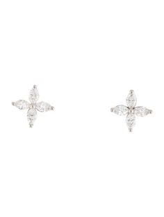 From the Tiffany Victoria Collection950 Platinum Diamond Earrings Tiffany, Tiffany Victoria, Earrings Tiffany, Tiffany And Co Earrings, Tiffany Earrings, Tiffany And Co, Tiffany & Co., Jewelry Earrings Studs, Diamond Earrings