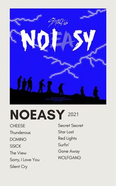 a poster with the words noeasy on it