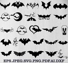 bats and moon svg files