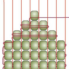 an image of a pyramid made up of circles and lines with the number one on each side