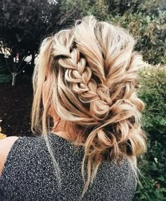 Messy Braid Bun, Messy Braid, Bun Messy, Messy Bun With Braid, Braid Bun, Evening Hairstyles, Messy Braids, Bun Hairstyle, Braid Hair