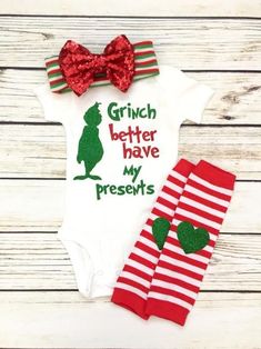 Christmas Onesie, Best Gift Ever, Girls Christmas Outfits, Baby Christmas Outfit, Baby Must Haves, Girl Christmas, Legging Outfits