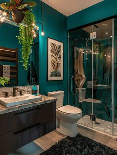 23 Tasteful Teal Bathroom Ideas Blue Green Bathrooms, Practical Home Decor, Bathroom Color Palette, Best Bathroom Colors, The Color Wheel, Bathroom Color, Bathroom Design Decor