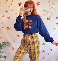 Trendy Swimwear, Outfit Trends, Moda Vintage, Plaid Pants, Ladies Dress Design, Looks Vintage, Retro Outfits, Aesthetic Outfits, Outfits Aesthetic