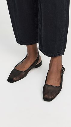 rag & bone Astra Slingback Flats | Shopbop Spring Slingback Flats With Buckle Closure, Chic Slingback Flats With Buckle Closure, Leather Slingback T-strap Sandals, Non-slip Flat Synthetic Slingback Sandals, Black Slip-on Flats With Buckle Closure, Slingback Flats, Medical Problems, Healthcare Professionals, British Design