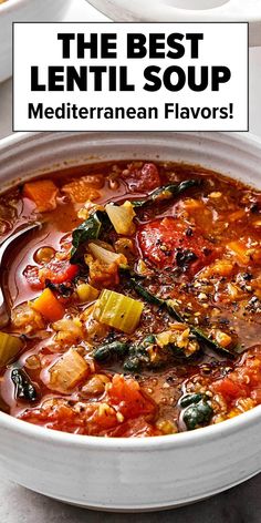 the best lentil soup mediterraneanan flavors