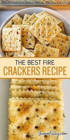 the best fire crackers recipe is made with only three ingredients and it's easy to make