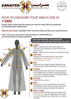 Hanayen Abaya, Pattern Abaya Sewing, Abaya Size Guide, Pola Abaya Sewing Patterns, Abaya Template, Sewing Abaya, Abaya Dresses, Diy Abaya, Sew Abaya