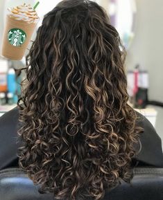 Low Light On Curly Hair, Virgin Dark Brown Hair With Highlights, Highlights For Black Curly Hair Indian, Caramel Highlights On Dark Hair Wavy, Highlight Brown Curly Hair, Highlight Wavy Hair, Natural Curly Brunette Hair With Highlights, Curly Hair 3b/3c Highlights, Low Light Curly Hair