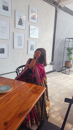 picturesque, saree, cafe, insta story, aesthetic, poses Cafe Insta Story, Insta Story Aesthetic, Long Blouse Designs, Aesthetic Pose, Aesthetic Poses, Saree Poses, Story Aesthetic, Simple Sarees, Saree Photoshoot