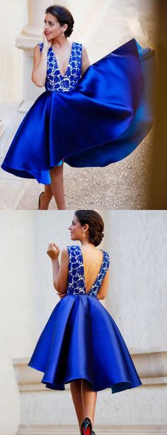 Royal Blue Lace Satin V-neck High Low Homecoming Dresses This homecoming dress could be custom made, there are no extra cost to do custom size and color. Description of dress 1, Material:lace, soft satin 2, Color: picture color or other colors, there are 126 colors are available, please contact us for more colors, please ask for fabric swatch 3, Size: standard size or custom size, if dress is custom made, we need to size as following bust______ cm/inch waist______cm/inch hip:_______cm/inch shoul Blue Short Prom Dress, Royal Blue Homecoming, Royal Blue Homecoming Dress, Royal Blue Homecoming Dresses, Blue Homecoming Dress, Custom Made Prom Dress, Satin Homecoming Dress, Tulle Homecoming Dress, Elegant Bridesmaid Dresses